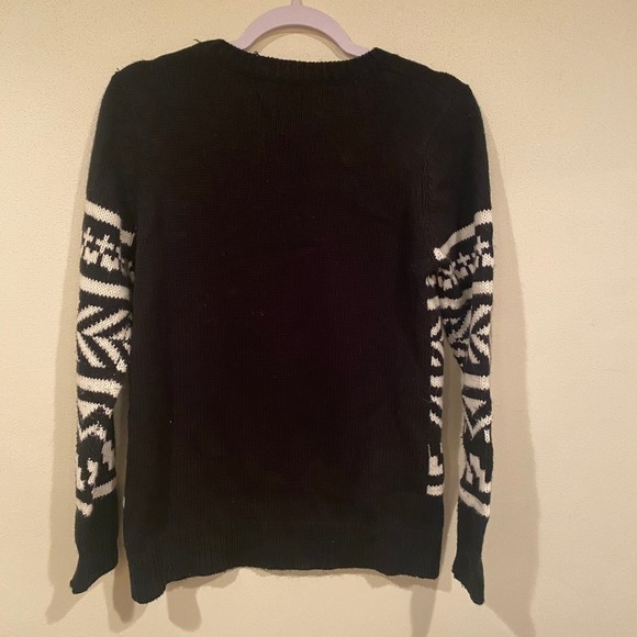 Navy Blue Nordic Holiday‎ Sweater - Picture 4 of 4